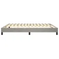 cadre de lit Gris clair 180x200 cm Velours
