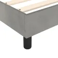 cadre de lit Gris clair 180x200 cm Velours