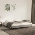 Cadre de lit Gris clair 180x200 cm Velours
