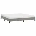 Cadre de lit Gris clair 180x200 cm Velours