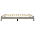 Cadre de lit Gris clair 180x200 cm Velours