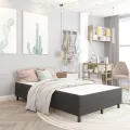 cadre de lit Gris foncé Tissu 120x200 cm