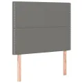 cadre de lit et matelas et LED Gris foncé 100x200 cm