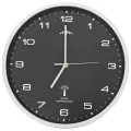 Horloge murale radioguidée avec mouvement à quartz 31 cm Noir