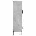 Buffet haut gris béton 69,5x31x115 cm bois d'ingénierie