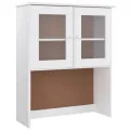 Buffet ALTA blanc 77x35x165 cm bois massif de pin