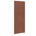Vitrine en verre ALTA blanc 77x35x186,5 cm bois de pin massif
