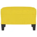 Repose-pied Jaune clair 60x50x41 cm Tissu