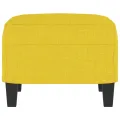 Repose-pied Jaune clair 60x50x41 cm Tissu