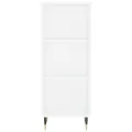 Buffet haut Blanc 34,5x34x180 cm Bois d'ingénierie
