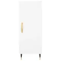Buffet haut Blanc 34,5x34x180 cm Bois d'ingénierie