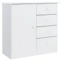 Buffet ALTA blanc 77x35x73 cm bois massif de pin