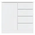 Buffet ALTA blanc 77x35x73 cm bois massif de pin