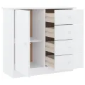 Buffet ALTA blanc 77x35x73 cm bois massif de pin