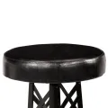 Tabourets de bar lot de 2 cuir véritable