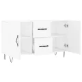 Buffet blanc 100x36x60 cm bois d'ingénierie