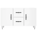 Buffet blanc 100x36x60 cm bois d'ingénierie