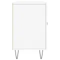 Buffet blanc 100x36x60 cm bois d'ingénierie