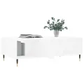 Table basse blanc 104x60x35 cm bois d'ingénierie