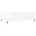 Table basse blanc 104x60x35 cm bois d'ingénierie