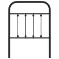 Tête de lit métal noir 75 cm