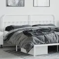 Tête de lit métal blanc 200 cm