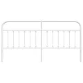 Tête de lit métal blanc 200 cm