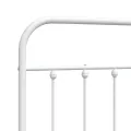Tête de lit métal blanc 200 cm
