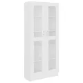 Armoire à vitrine Blanc 82,5x30,5x185,5 cm Aggloméré