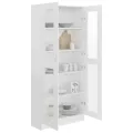 Armoire à vitrine Blanc 82,5x30,5x185,5 cm Aggloméré