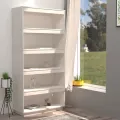 Bibliothèque/Séparateur de pièce Blanc 80x35x167 cm Pin massif