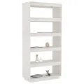 Bibliothèque/Séparateur de pièce Blanc 80x35x167 cm Pin massif