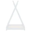Cadre de lit d'enfant Blanc Bois de pin massif 90 x 200 cm