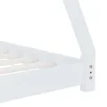 Cadre de lit d'enfant Blanc Bois de pin massif 90 x 200 cm