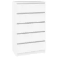 Commode Blanc 60x36x103 cm Bois d'ingénierie