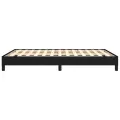 Cadre de lit Noir 140x190 cm Tissu