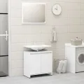 Ensemble de meubles de salle de bain Blanc Aggloméré