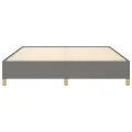 cadre de lit Gris foncé 160x200 cm Tissu