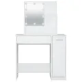 Coiffeuse avec LED Blanc 86,5x35x136 cm