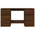 Bureau Chêne marron 140x50x77 cm Bois d'ingénierie