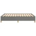 Cadre de lit Gris foncé 140 x 200 cm Tissu
