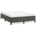 Cadre de lit Gris foncé 140 x 200 cm Velours