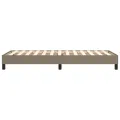 cadre de lit Taupe 100x200 cm Tissu