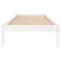 Cadre de lit Blanc Bois de pin massif 100x200 cm