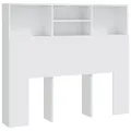 Armoire de tête de lit Blanc 120x19x103,5 cm