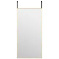 Miroir de porte Doré 40x80 cm Verre et aluminium