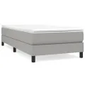 cadre de lit Gris clair 80x200 cm Tissu