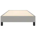 cadre de lit Gris clair 80x200 cm Tissu