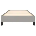 Cadre de lit Gris clair 80x200 cm Tissu