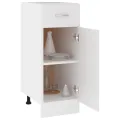 Armoire de plancher à tiroir Blanc 30x46x81,5 cm Aggloméré